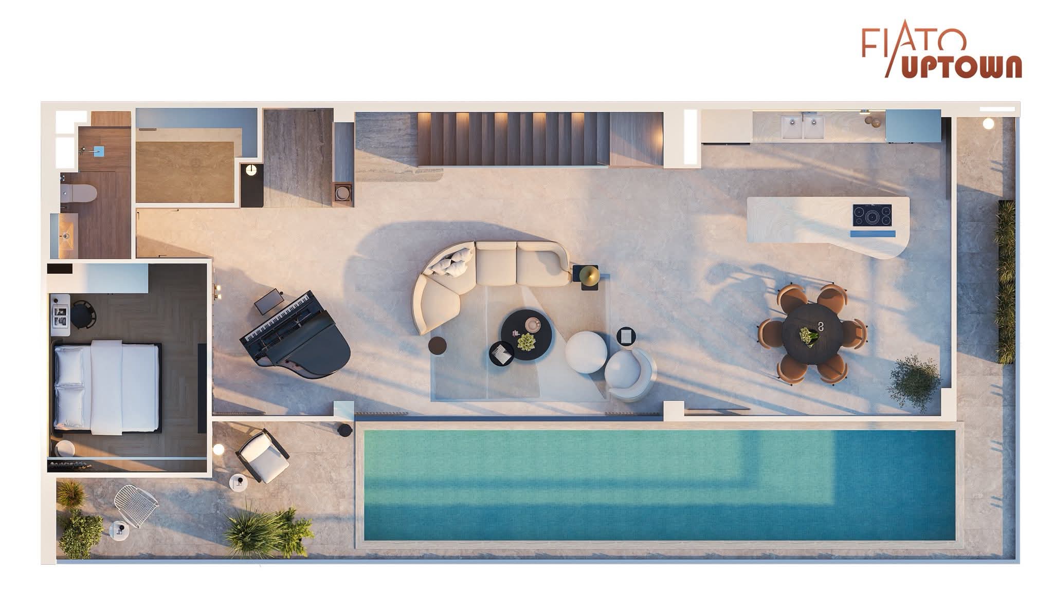 Mở Bán Giỏ Hàng Duplex, Penthouse & Shophouse Fiato Uptown
