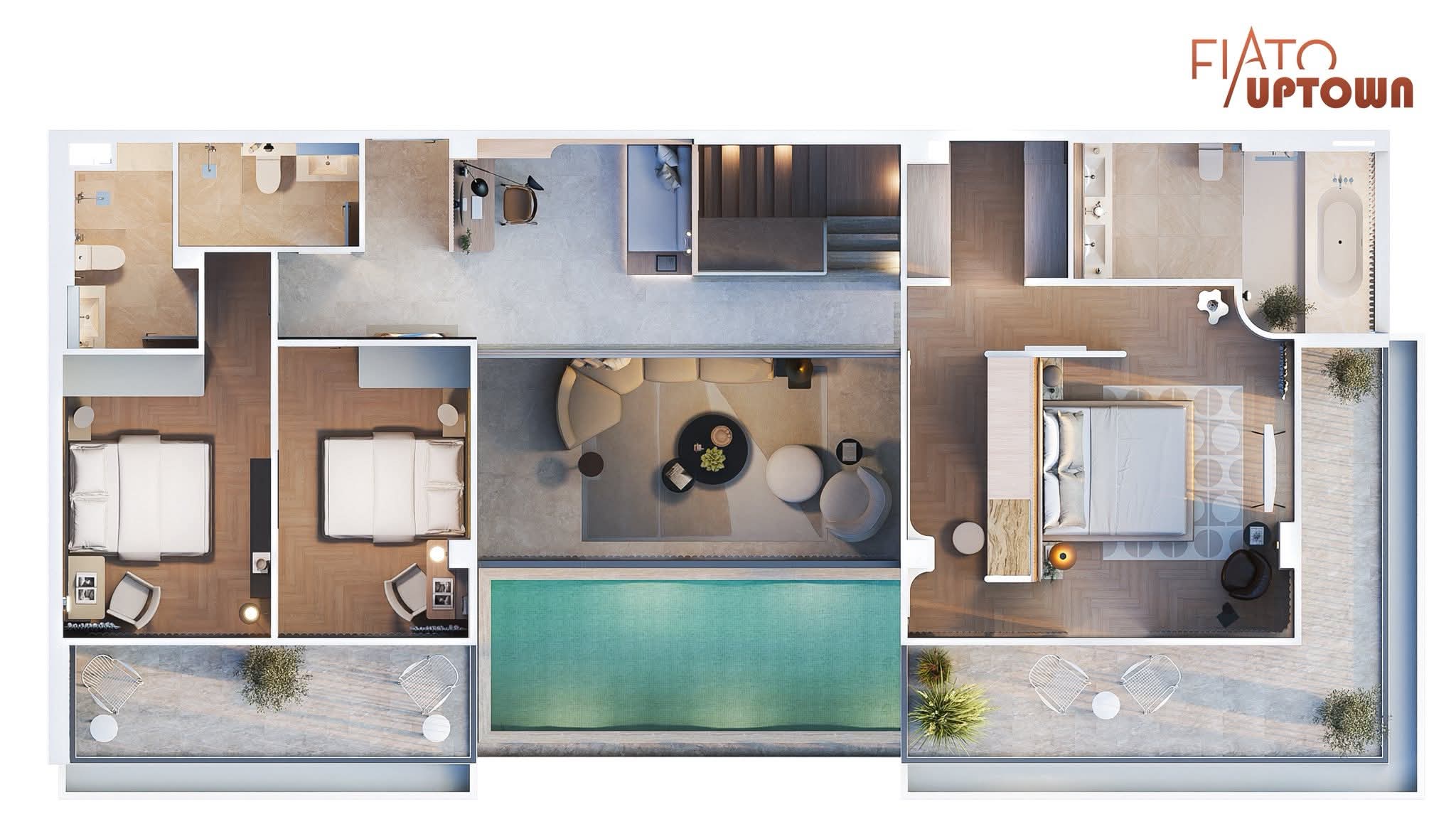 Mở Bán Giỏ Hàng Duplex, Penthouse & Shophouse Fiato Uptown