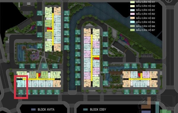 Góc Block A Fiato Thủ Đức Tầng Trung Hướng Đông Na.