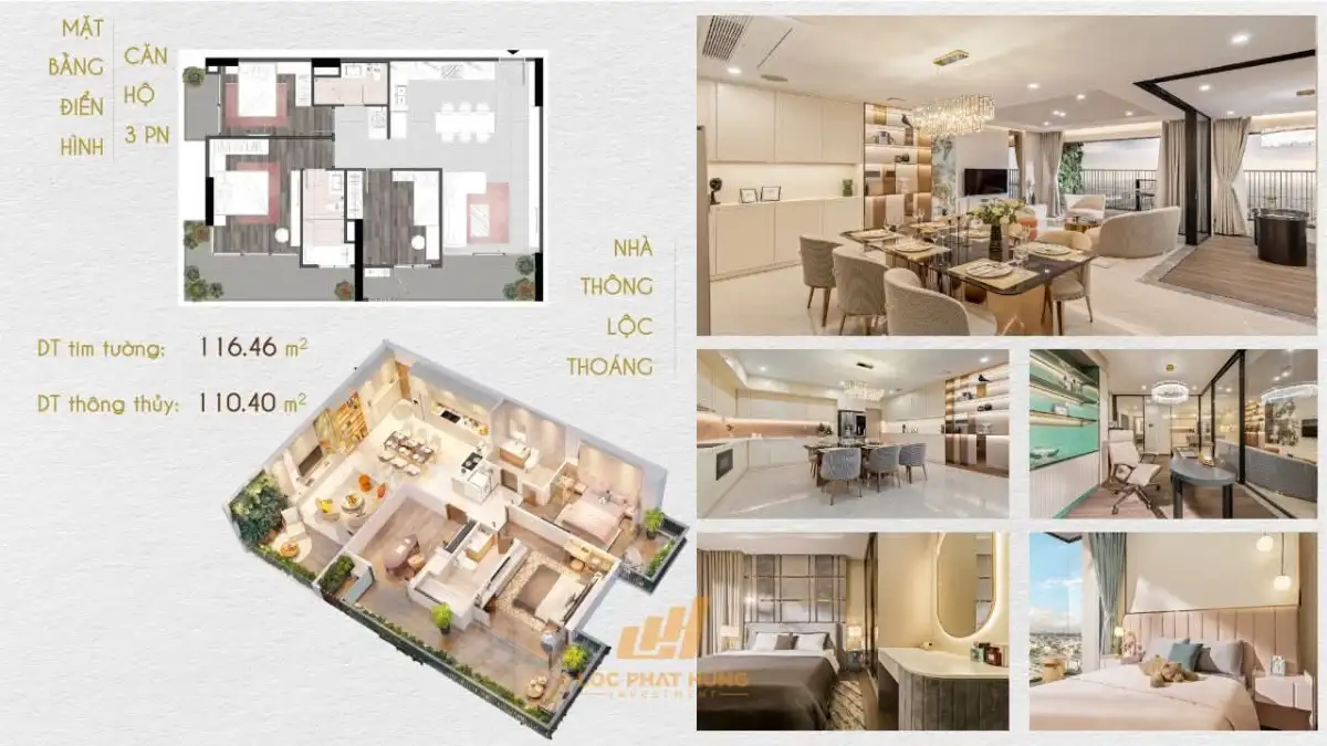 Bán căn 3PN Block B, 114m2 Fiato Uptown Thủ Đức