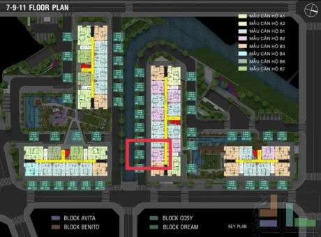 Bán Căn Block C Tầng 7, 80m2 View Kênh Fiato Uptown Thủ Đức