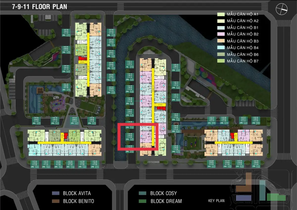 Bán Căn Block C Tầng 7, 80m2 View Kênh Fiato Uptown Thủ Đức